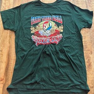 Grateful Dead 50 Years 2015 Fare Thee Well Tour Concert T-Shirt Green Size 2XL